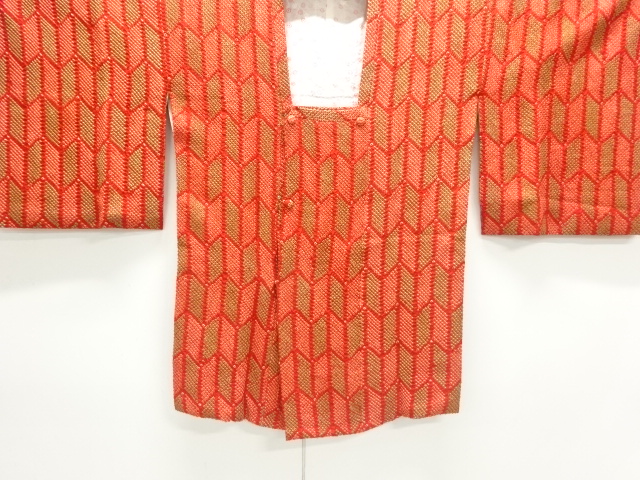 本総絞り矢羽根模様道行コート